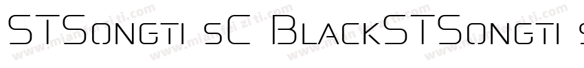STSongti sC BlackSTSongti sC Black字体转换